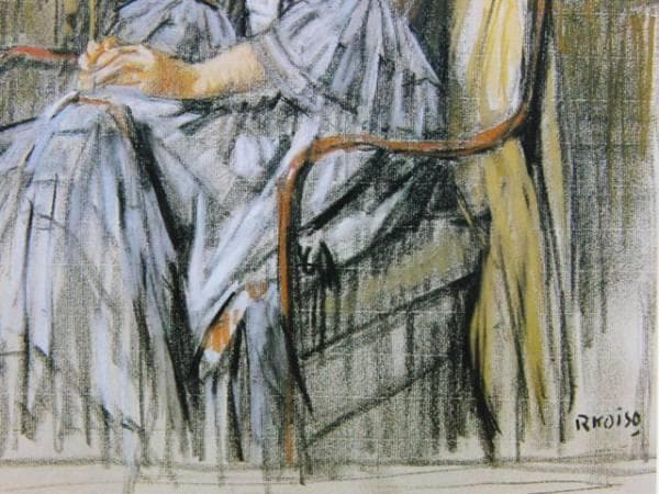 小磯 良平、婦人像、希少な額装用画集より、美品、新品額装付 - メルカリ