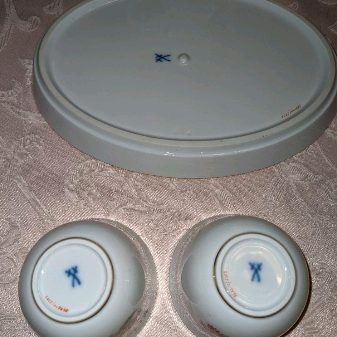 マイセン未使用　超希少価値の色のリキュールセット