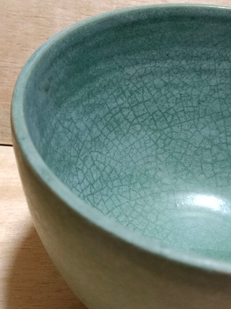ミャンマー緑釉茶碗 時代物アンティークNo.200
