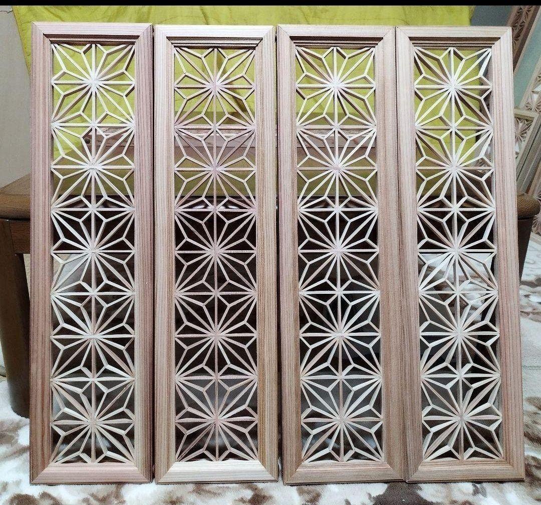 195❣️特価❣️麻の葉組子 吹き抜け5枚一組