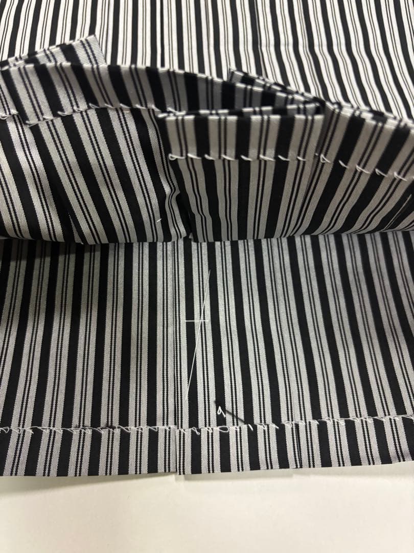 七五三　男の子　袴セット　袴丈長め　黒系　子持ち縞　シンプル　新品　③