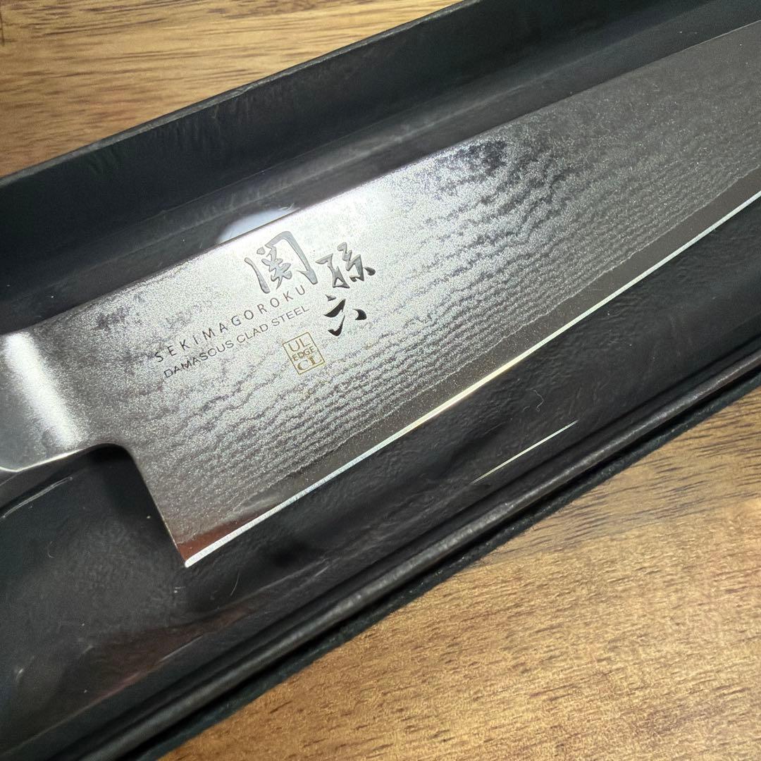 【新品】関孫六 ダマスカス ペティーナイフ 150mm 貝印