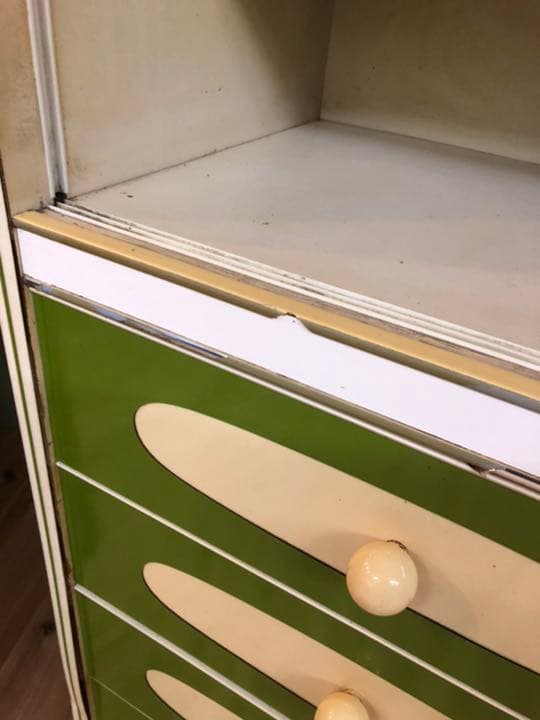 飾り棚 棚 昭和レトロ レトロポップ インテリア 緑 グリーン