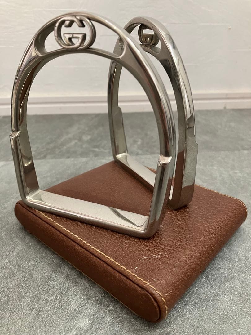 アンティーク　オールド　グッチ　ディスプレイ　置物　ペーパーウェイト