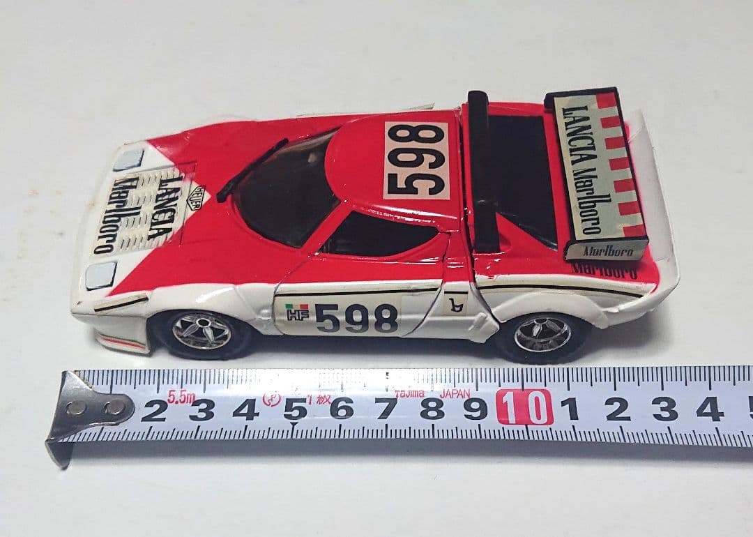 永大グリップ 1/28 ランチアストラトス 希少車体中型ミニカー 当時物