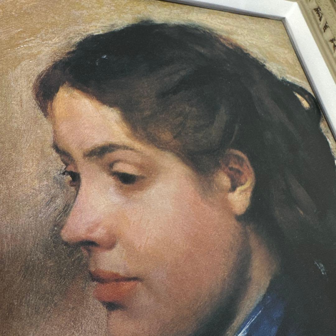 ドガ ドビニ嬢 レプリカ 複製絵画 F3号 額装 木製装飾額 インテリア