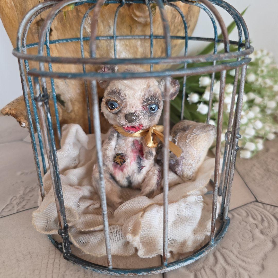 作家様　アーティストベア　退廃的　ダーク　ブロカント　テディベア　手のりサイズ