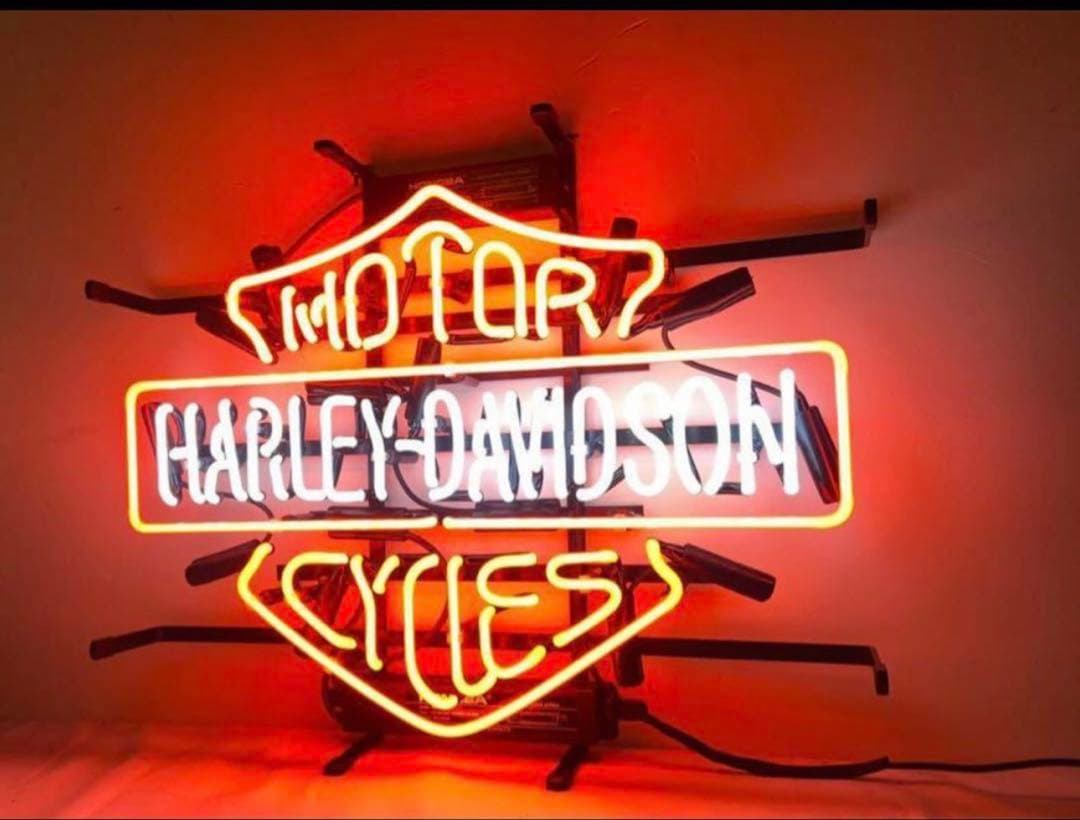本物ネオン管ハーレーダビットソンネオンサイン/Harley-Davidson