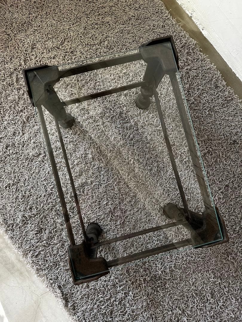 アンティーク/ビンテージ 鉄製ミニテーブル 工業系 古民家 レトロ 配送料込み