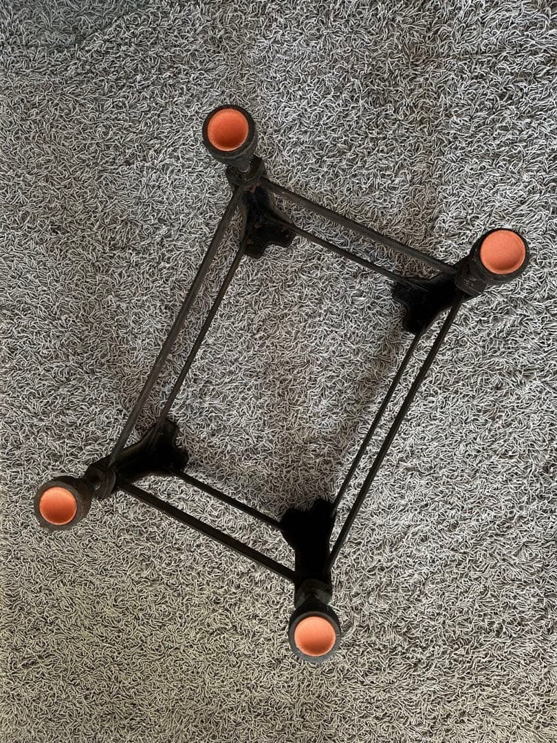 アンティーク/ビンテージ 鉄製ミニテーブル 工業系 古民家 レトロ 配送料込み