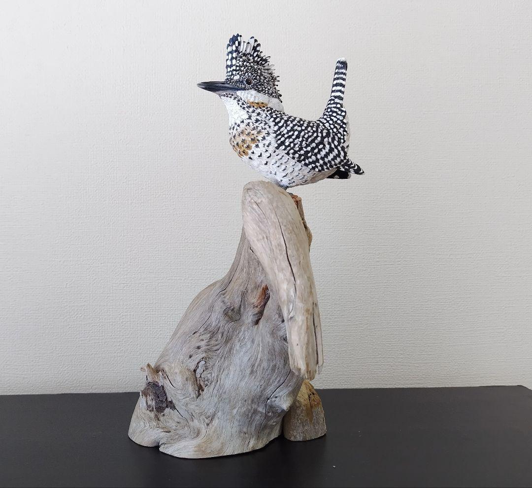 バードカービング”ヤマセミ”(山翡翠）40%スケール S.No.:B04711