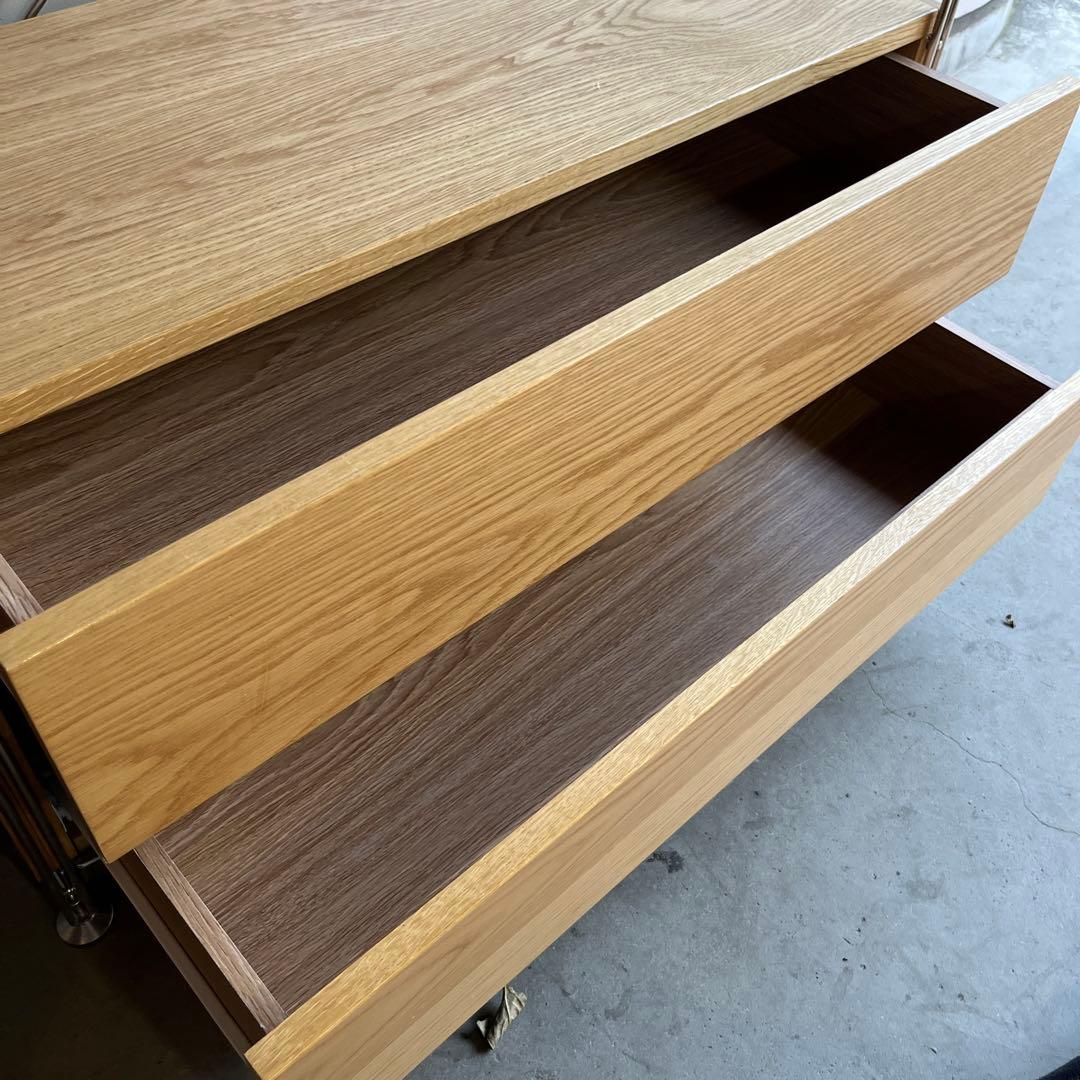 notes★無印 ステンレスユニットシェルフ・オーク材・ワードローブセット