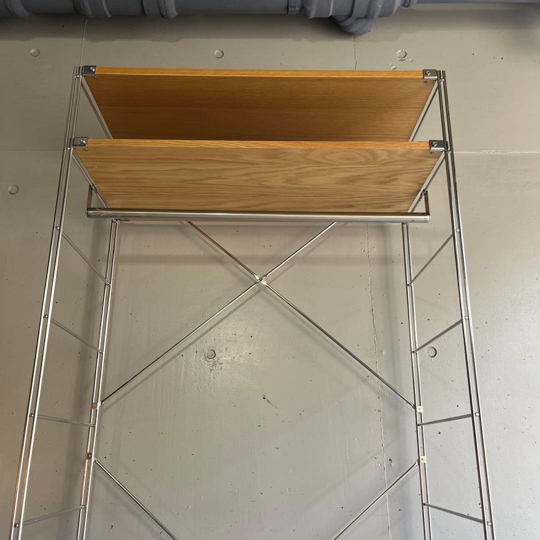 notes★無印 ステンレスユニットシェルフ・オーク材・ワードローブセット