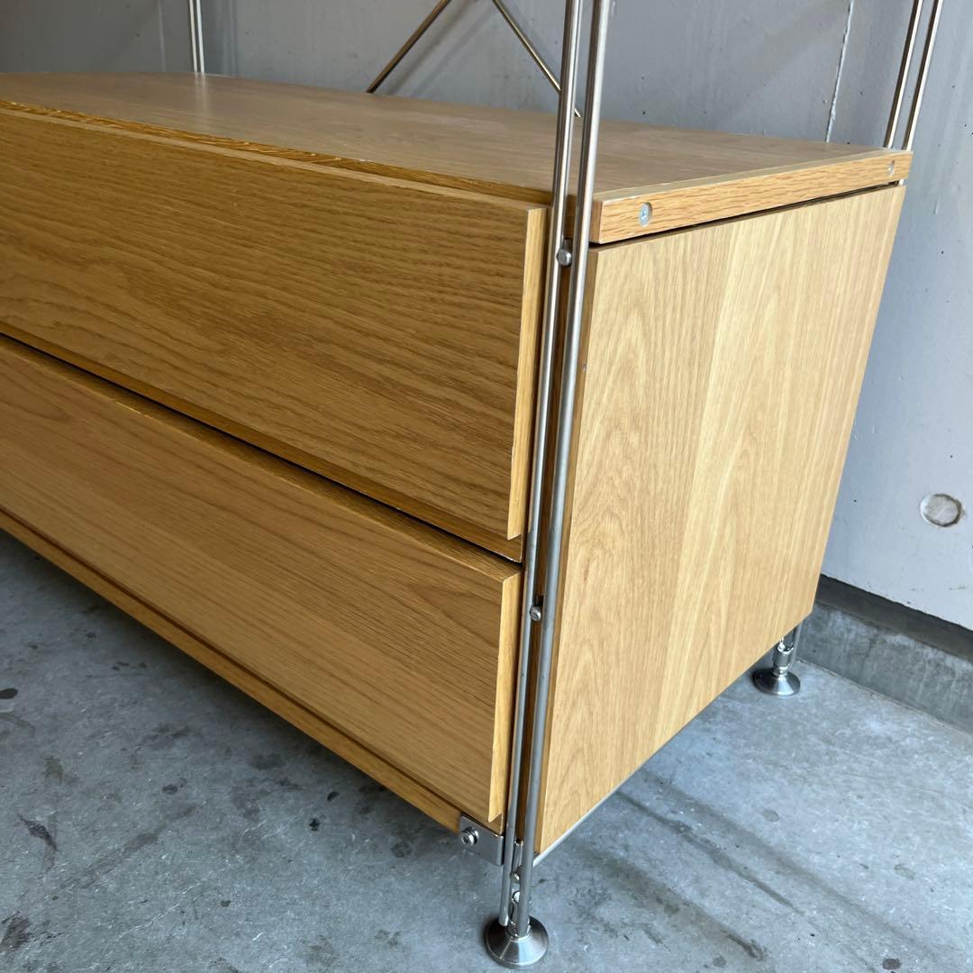 notes★無印 ステンレスユニットシェルフ・オーク材・ワードローブセット