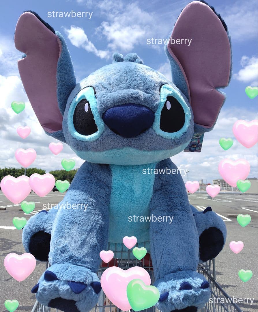 スティッチ コストコ 特大 ぬいぐるみ ブランケット付♥ ディズニー