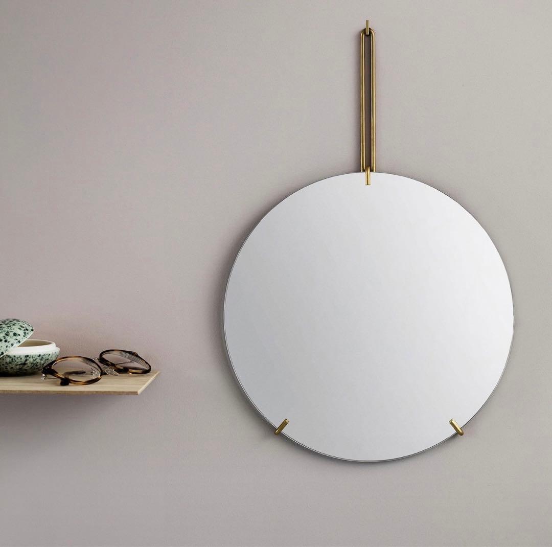 MOEBE ムーべ 北欧 壁掛け ウォールミラー 円形 丸 直径30 玄関
