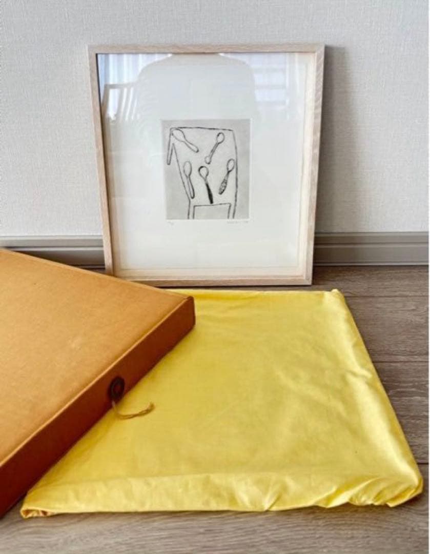 大橋歩銅版画「スプーン」初期の個展作品貴重Arneアルネa.アンドエーDANSK