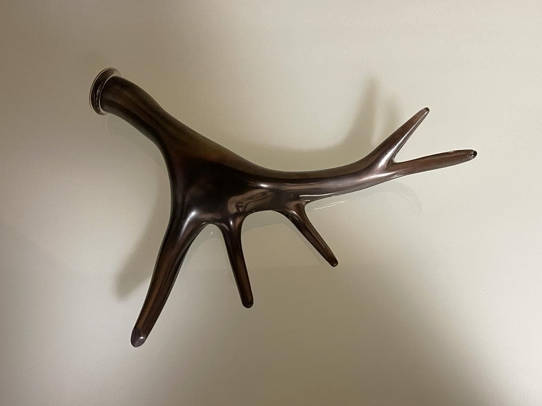 ガラス作家　frescoの辻野剛作品　特注台付き