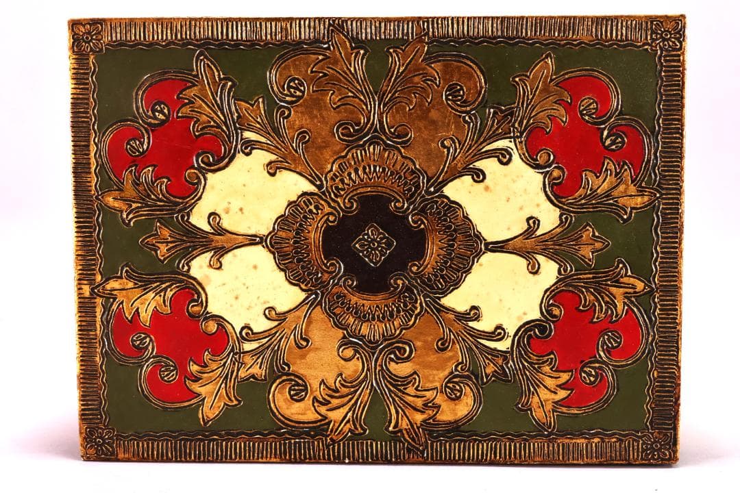 アンティーク雑貨 イタリア金箔工芸 デコ フィオレンティーノ トレイ