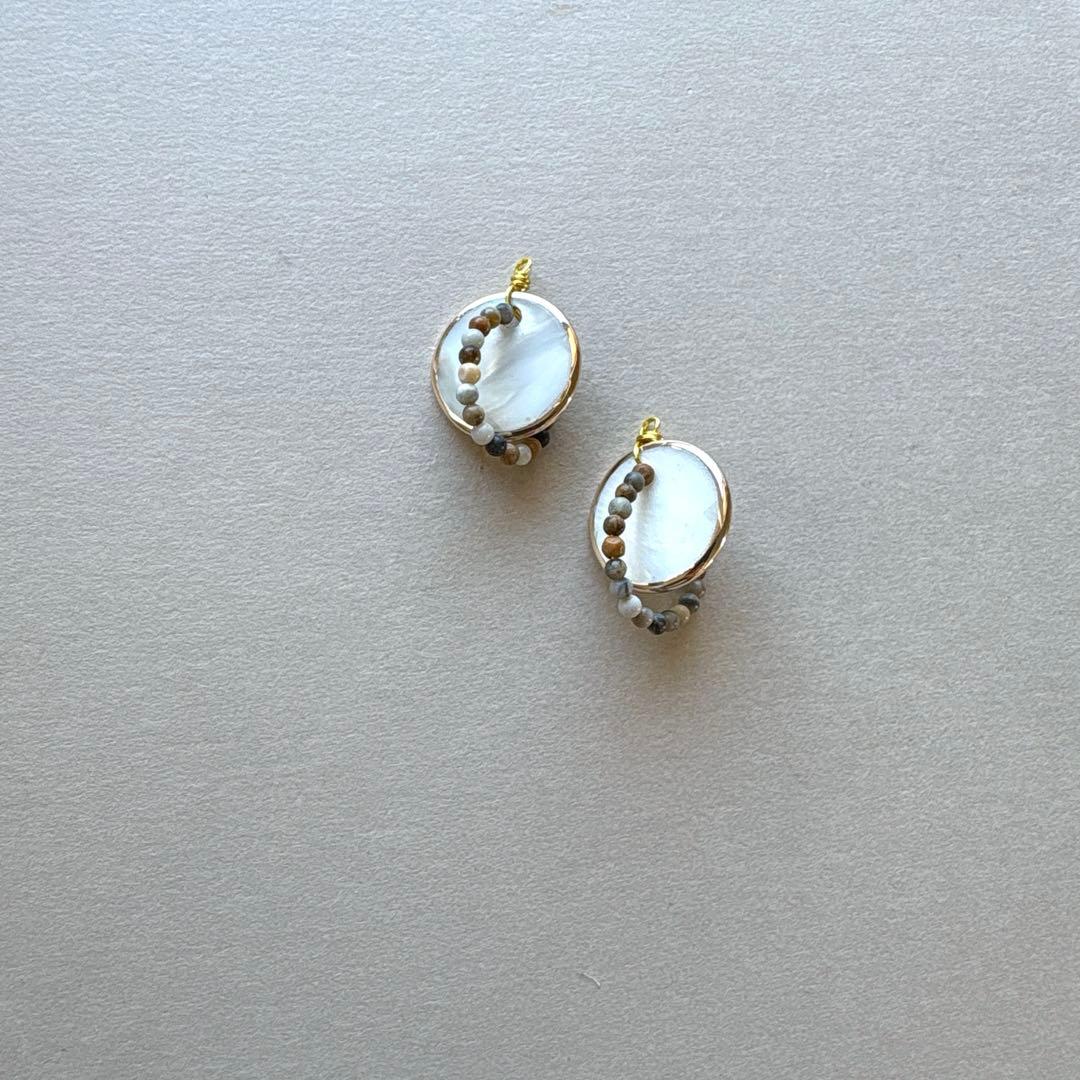 no.198 雪後の白蝶貝とdouble circle