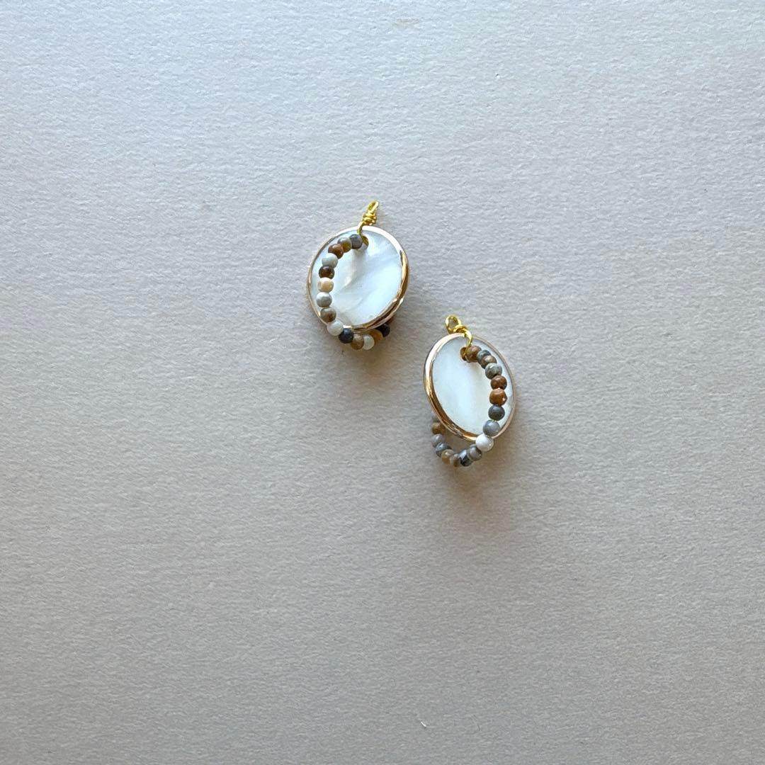 no.198 雪後の白蝶貝とdouble circle