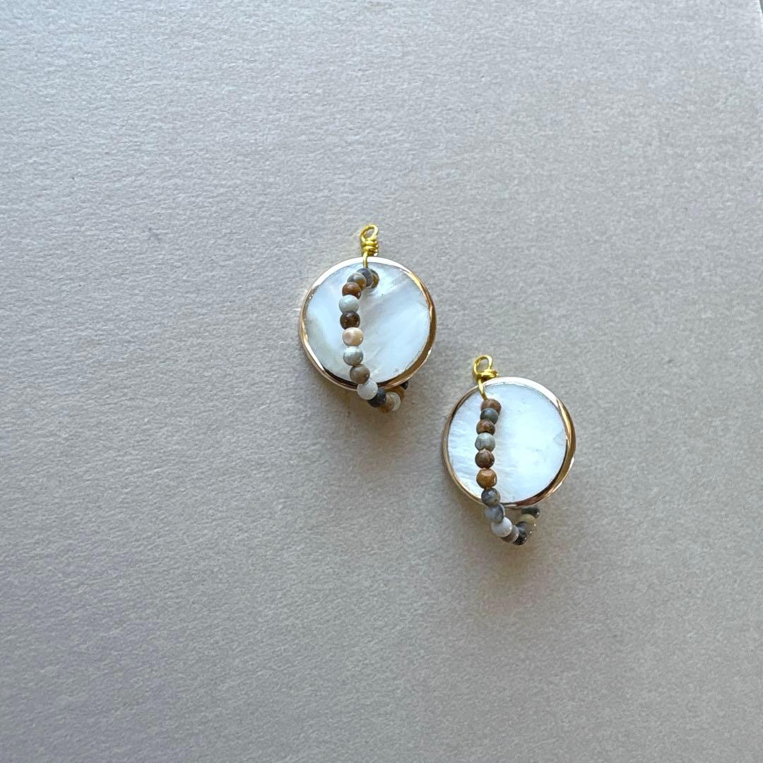 no.198 雪後の白蝶貝とdouble circle