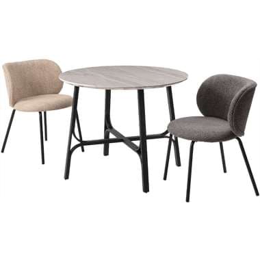 【メーカー直送】東谷PT-787LGY ラウンドテーブル