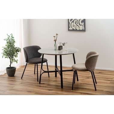 【メーカー直送】東谷PT-787LGY ラウンドテーブル