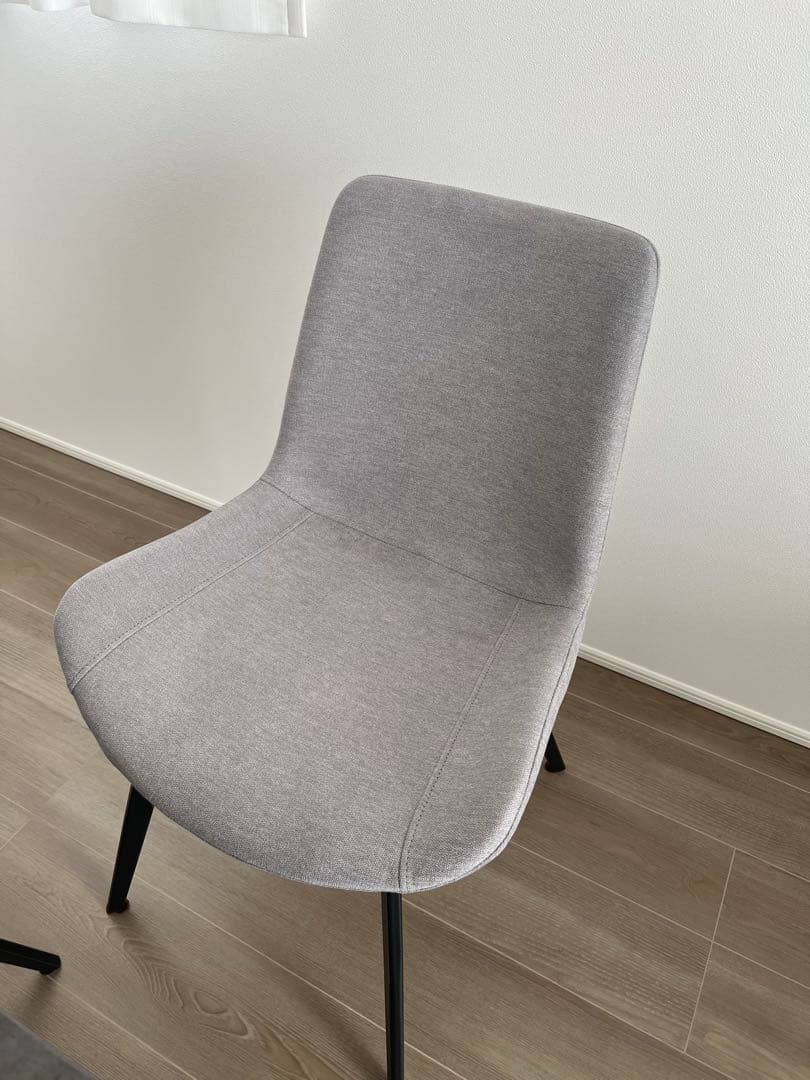 【美品】定価2.75万円 MKマエダ ダインニングチェア CHC-001 GY