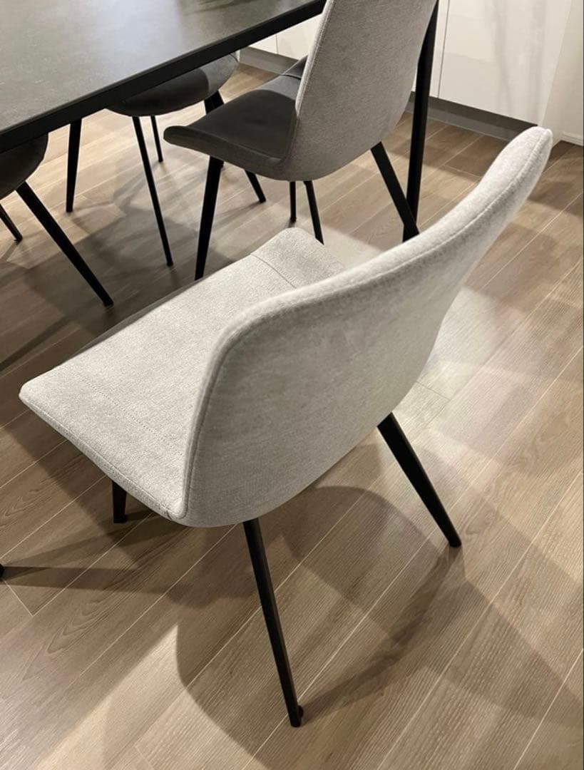 【美品】定価2.75万円 MKマエダ ダインニングチェア CHC-001 GY