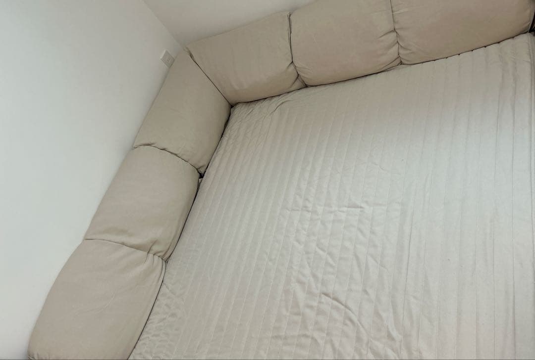 ベルメゾン グータラグ ラグが洗えるコーナーローソファーセット