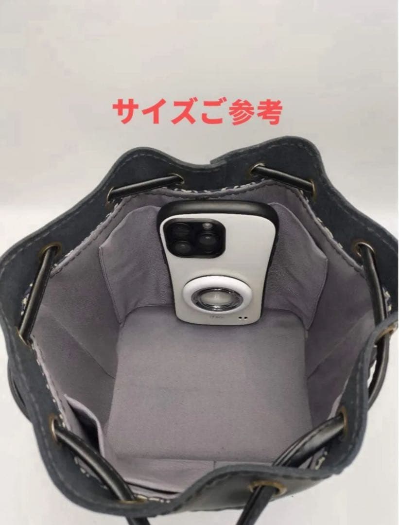 ハンドメイド　バケットバッグ 2点セット　#589