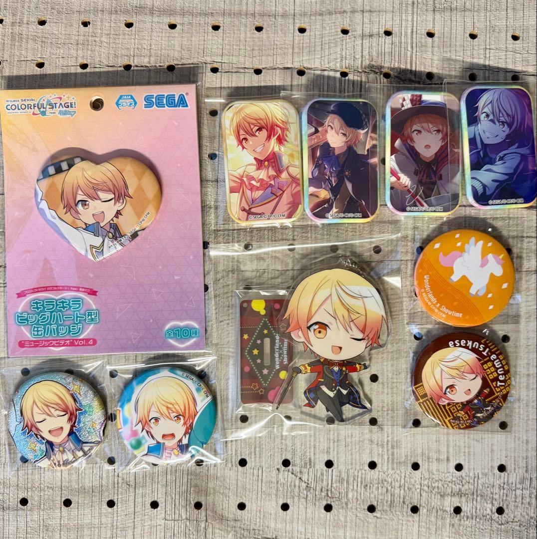 プロセカ 天馬司 スクエア缶バッジ 缶バッジ アクリルスタンド セット