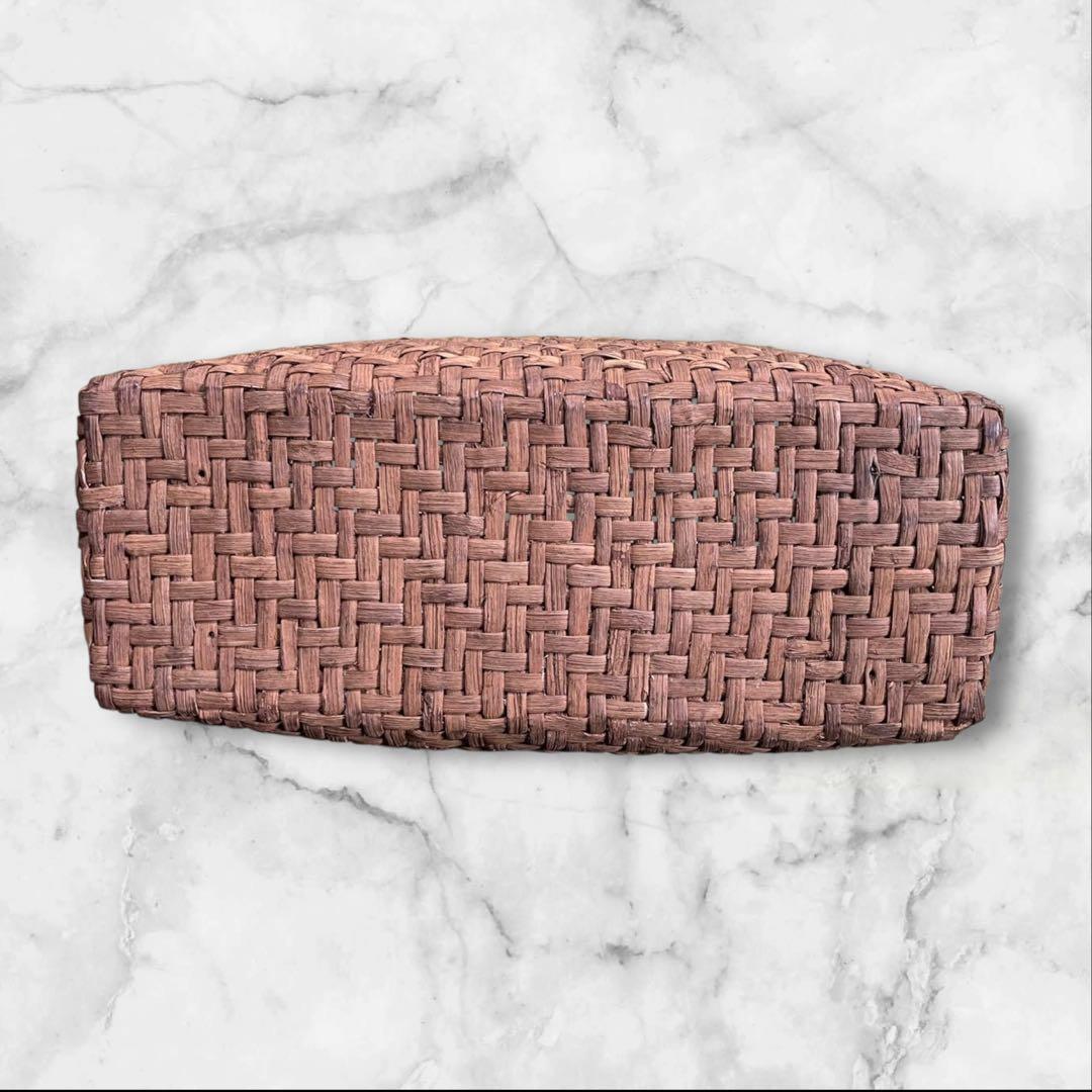 山葡萄 かごバッグ 手作り 籠 編み込み 網代編み