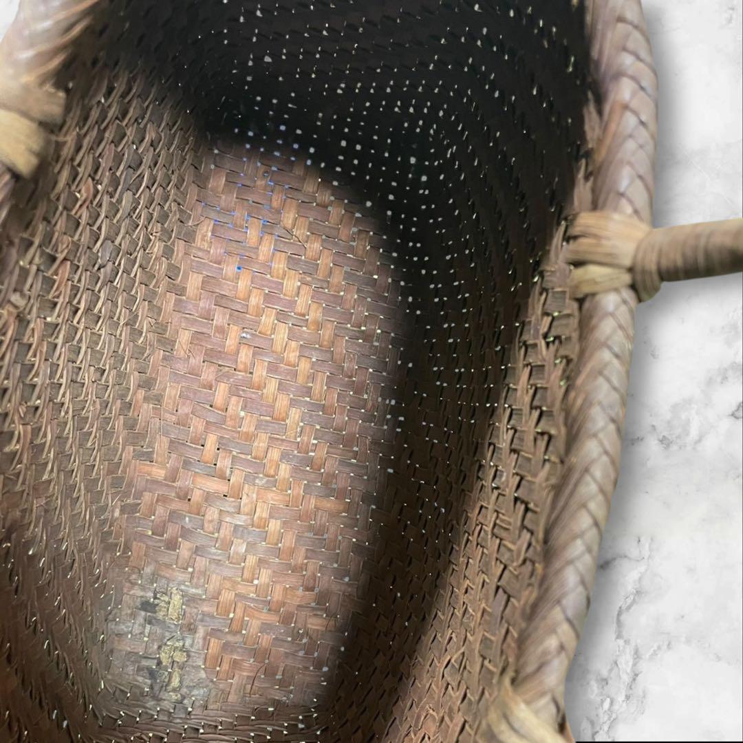 山葡萄 かごバッグ 手作り 籠 編み込み 網代編み