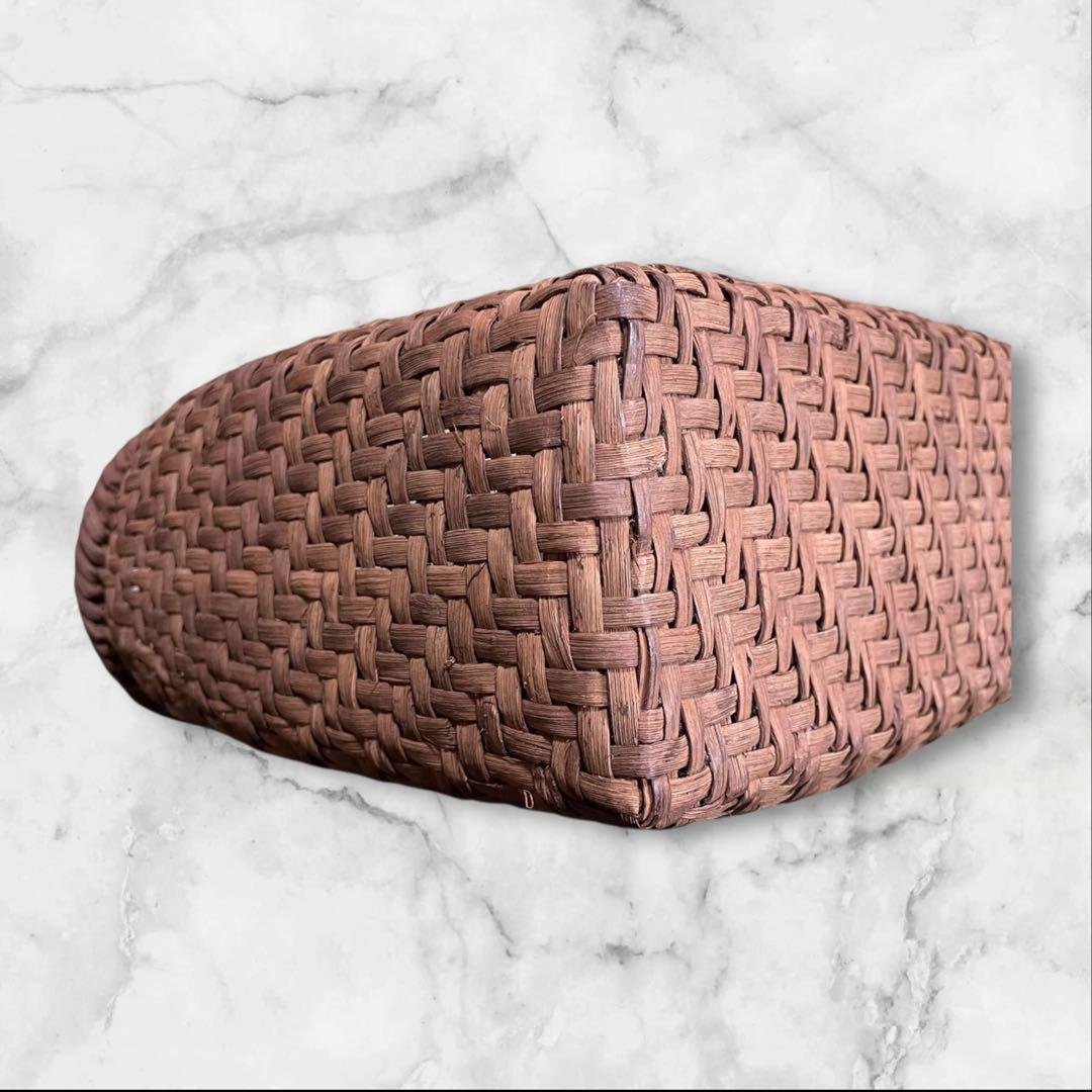 山葡萄 かごバッグ 手作り 籠 編み込み 網代編み