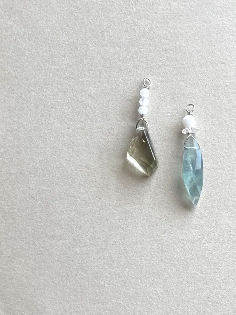 no.0042 可愛いムーンストーンとレモンスモーキー　一点物