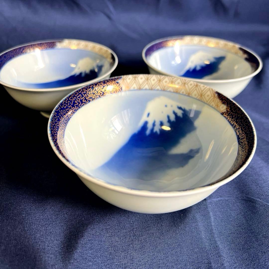 深川製磁 飯碗 富士山 未使用保管品 夫婦茶碗 3碗 - メルカリ
