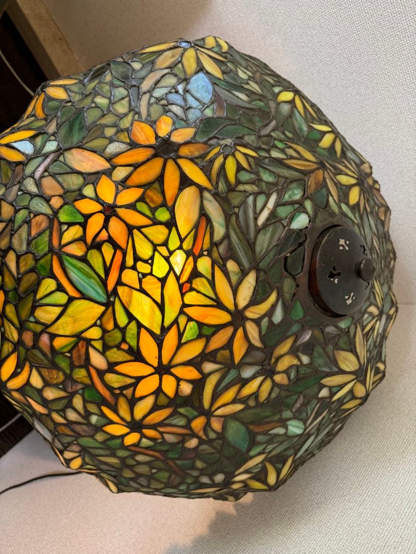 引取限定　アンティーク　ステンドランプ