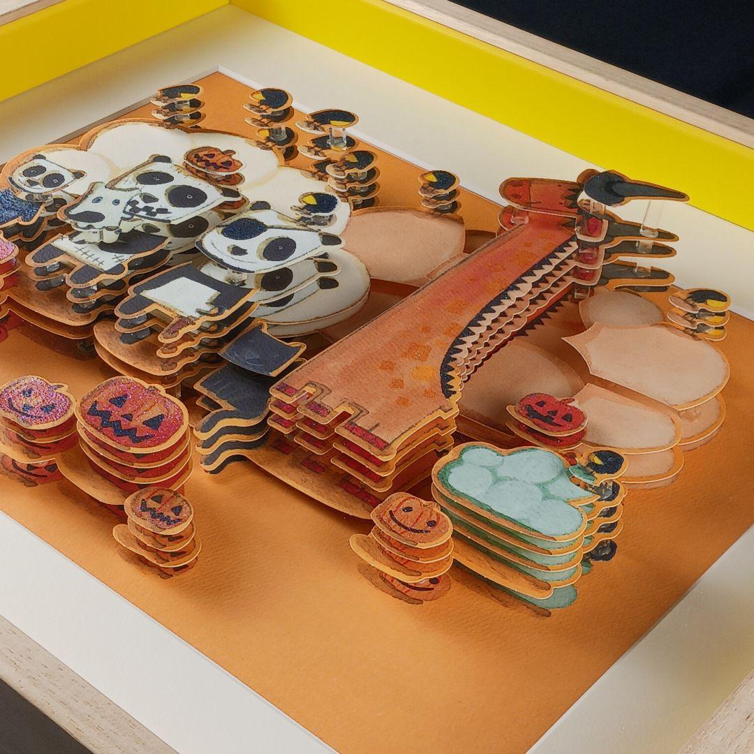 Y2988 3Dジクレー キロメロ 「10月」 立体画 50部限定 - メルカリ