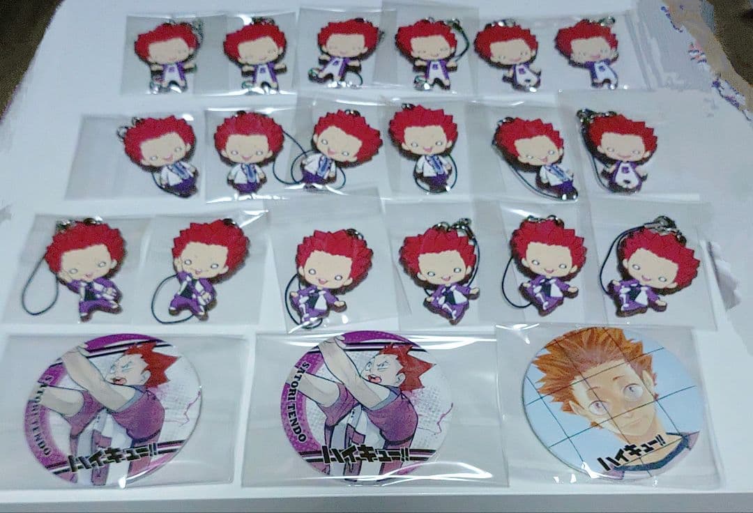 ハイキュー‼ にとたん ラバスト 原作缶バッジ JF限定 天童 覚