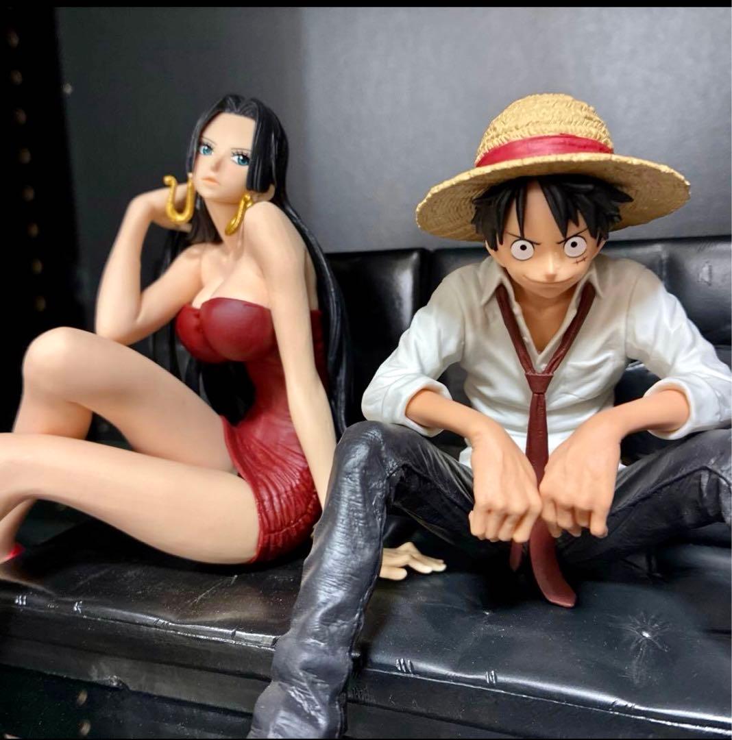 [新品未開封品]ワンピース ルフィ & ハンコック 造形師X写真家2体セット