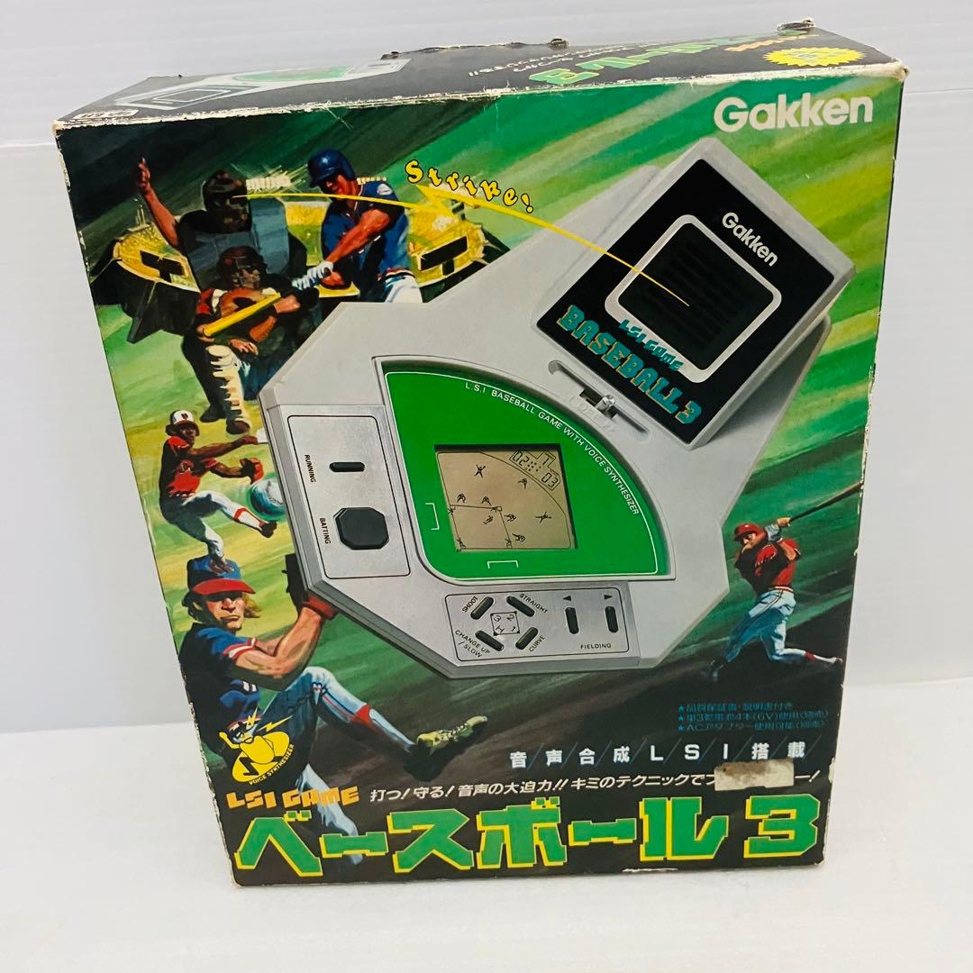 当時物／レア 箱付き／取説付き 動作品 LSI LSI GAME ベースボール3