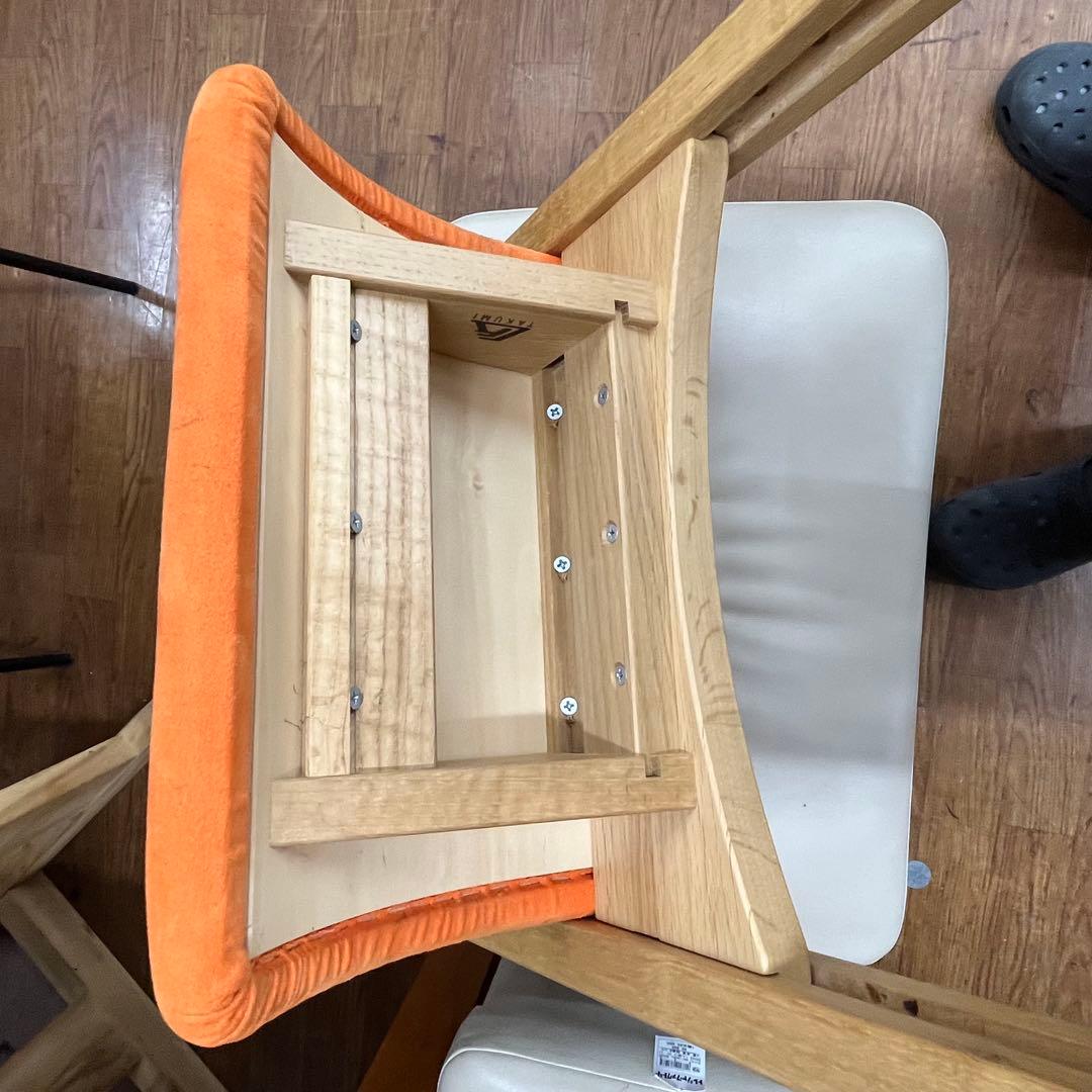 匠工芸　パロットチェア　PARROT CHAIR スエード×オレンジ