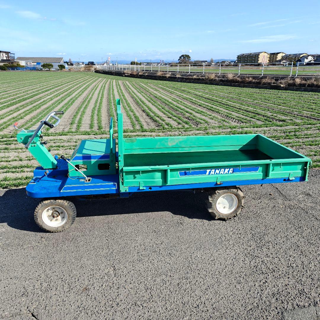 運搬車　GF-420 ガソリン リコイル式　 タナカ 運搬 積載600kg 動画