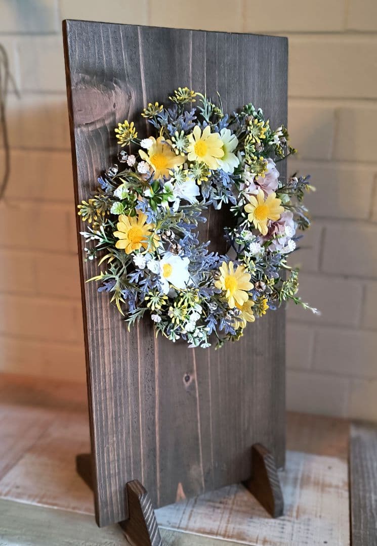 つぼみちゃん様専用ページ／A型看板・シャビーホワイト＆リース付き