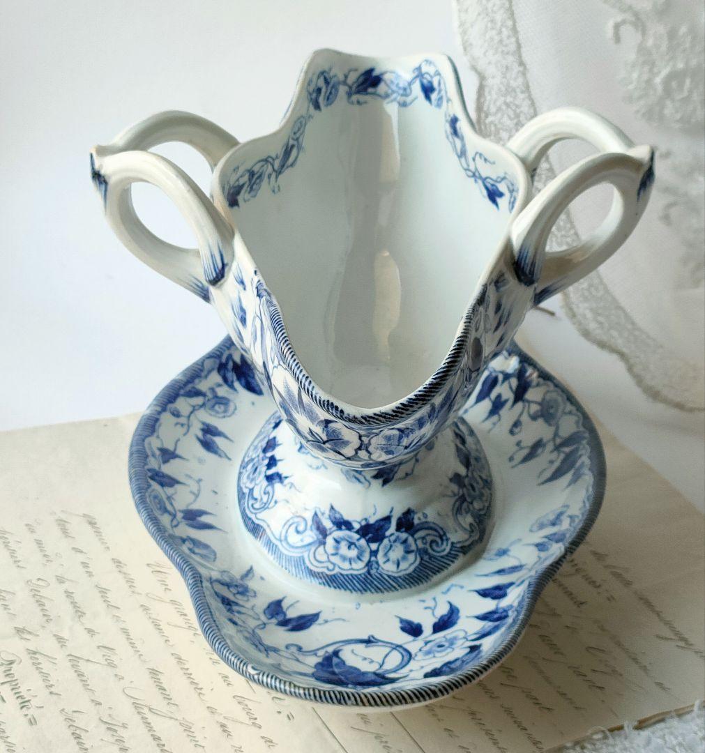 希少　クレイユモントロー　FLORA　ソーシエール　フランスアンティーク