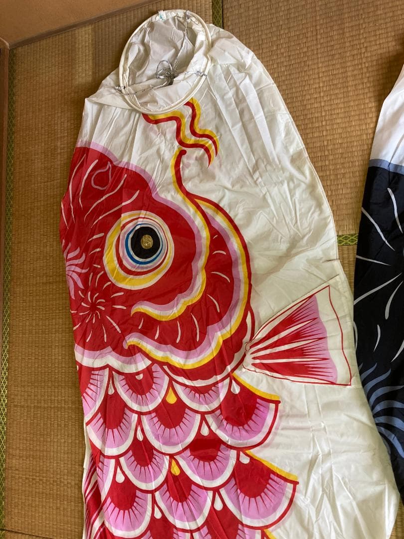 東洋紡ナイロン　鯉のぼり　瀧のぼり印　吹流5m 黒鯉5m 緋鯉4m