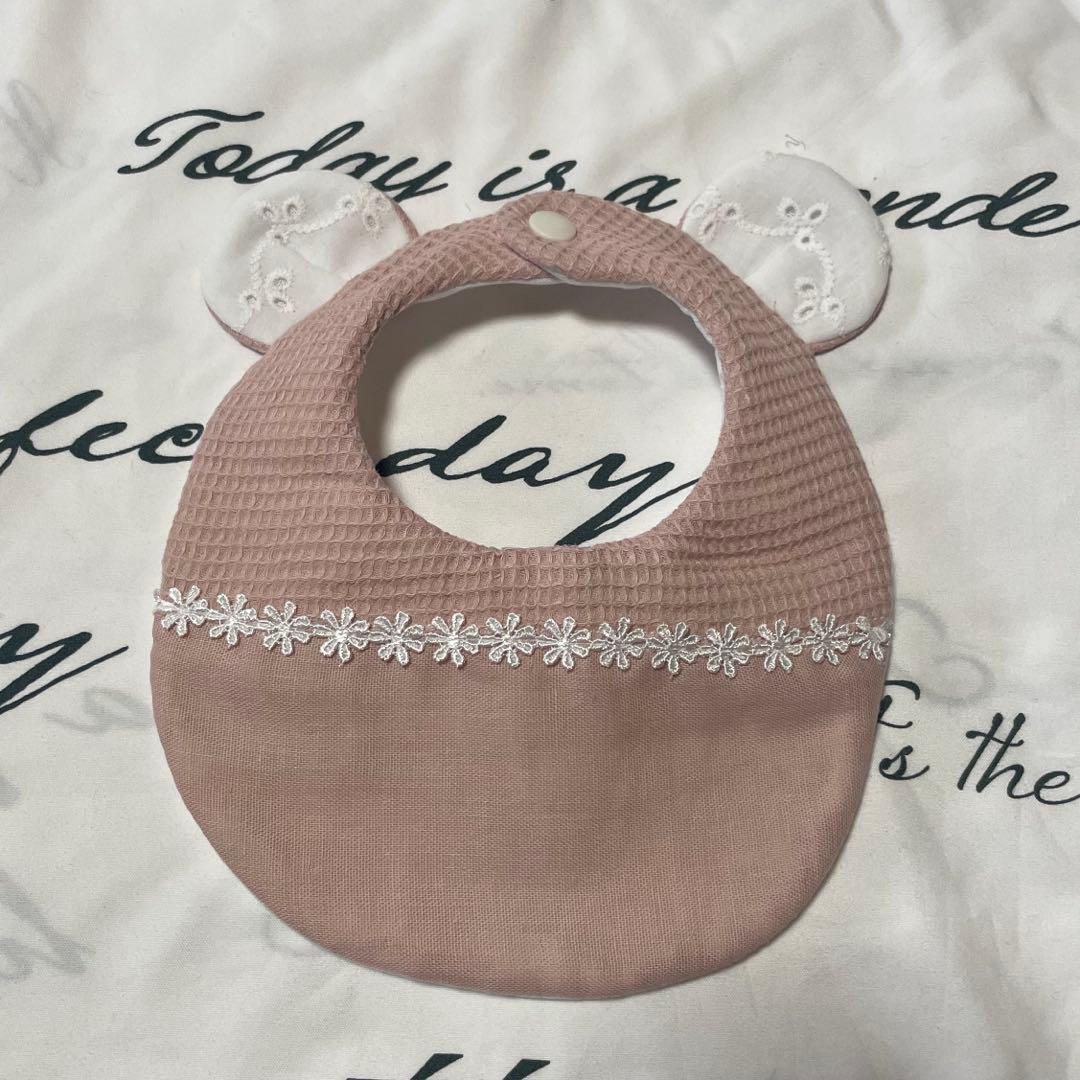 スタイ ハンドメイド くまみみ 名入れ - メルカリ