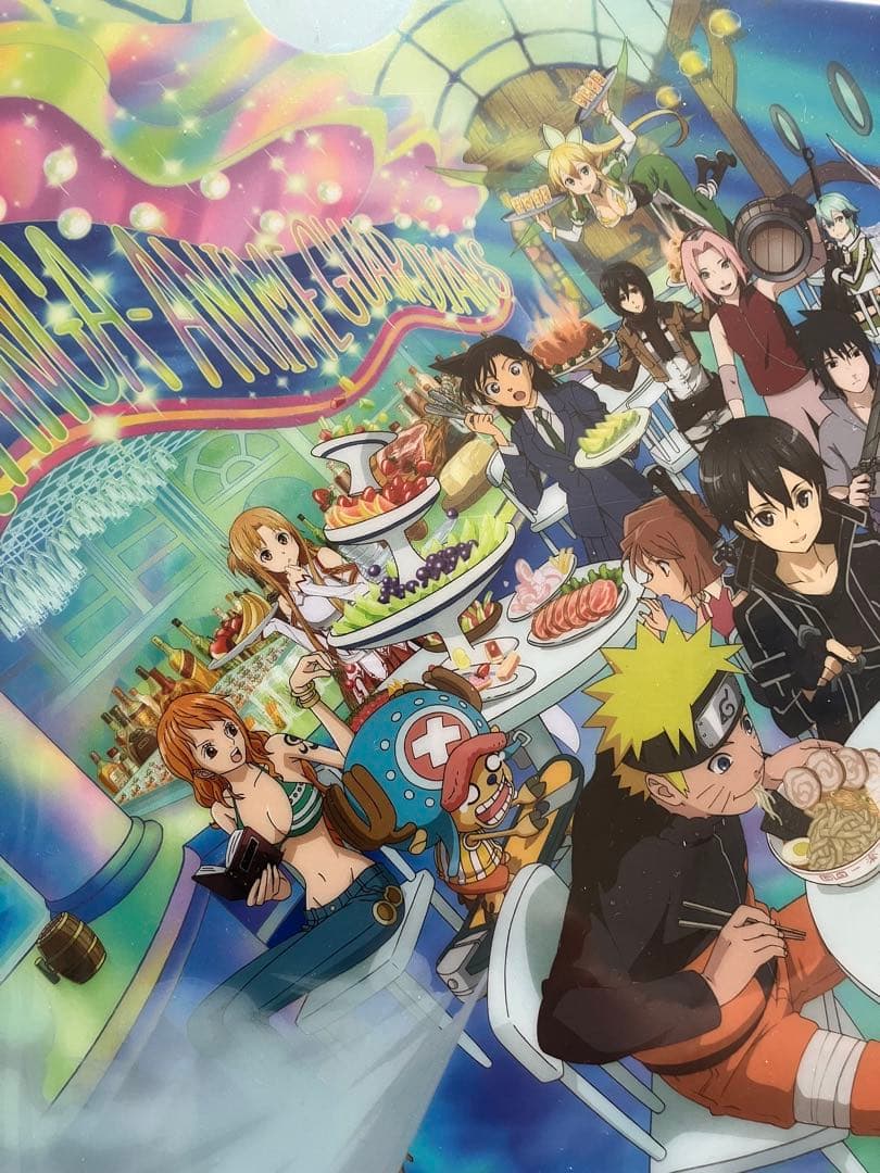 進撃の巨人 名探偵コナン ワンピース NARUTO コラボ クリアファイル